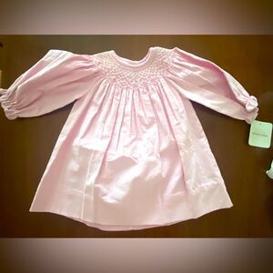 NWT Petit Bebe Smocked Dress 9m girl